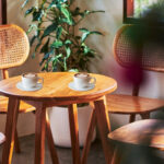how to style a round coffee table