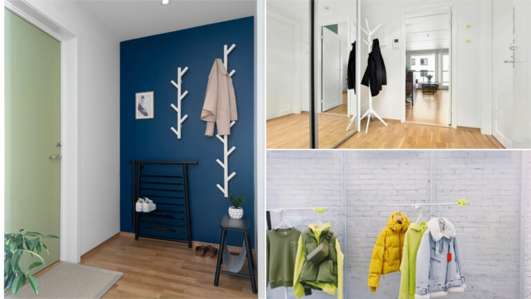 how high to hang coat rack