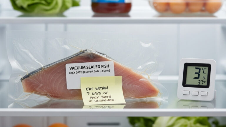 how long will vacuum sealed fish last in the refrigerator