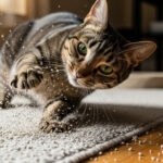 how to get cat litter out of carpet