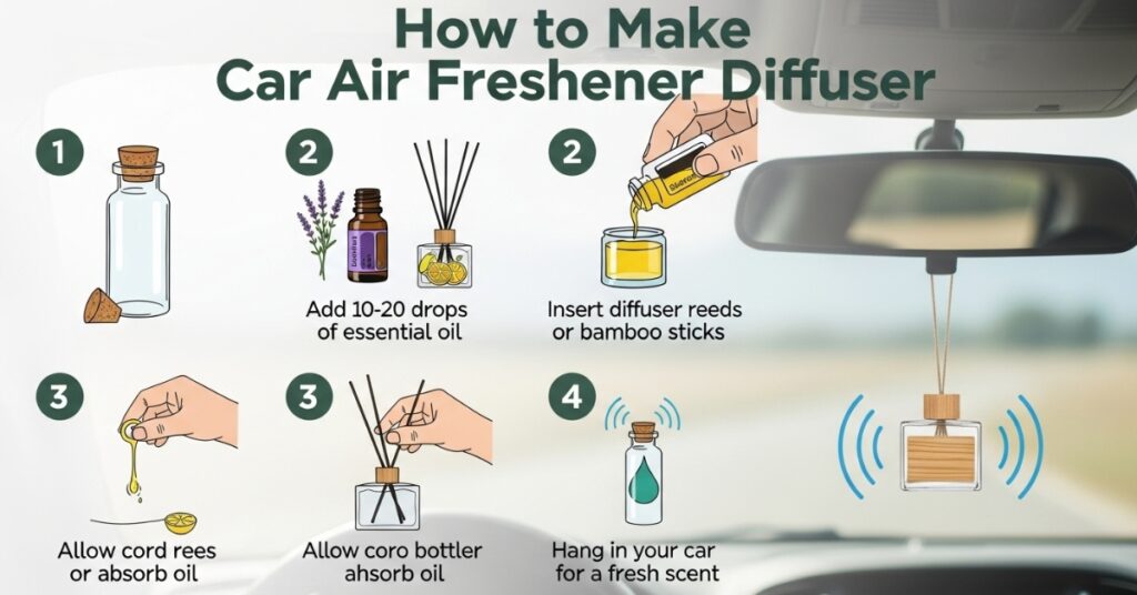 how to make car air freshener diffuser