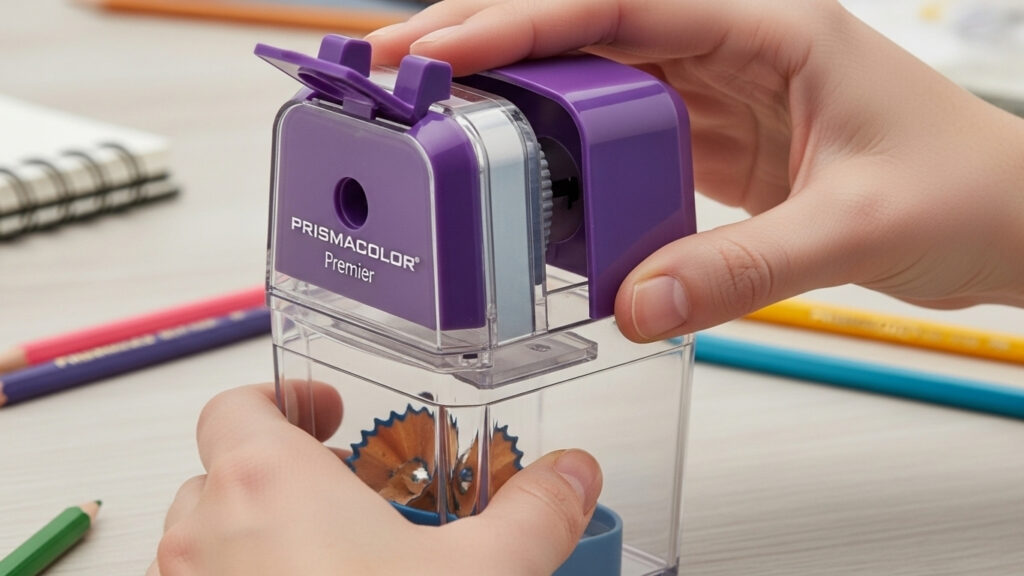 how to open prismacolor premier pencil sharpener