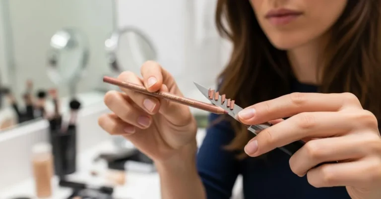 how to sharpen a lip liner pencil without a sharpener