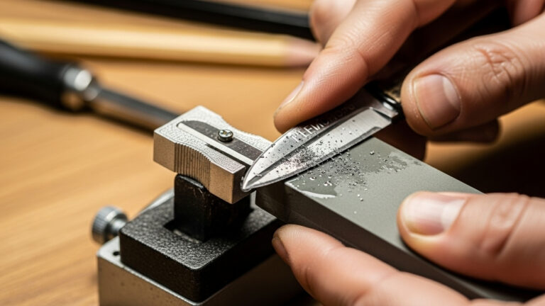 how to sharpen a pencil sharpener blade