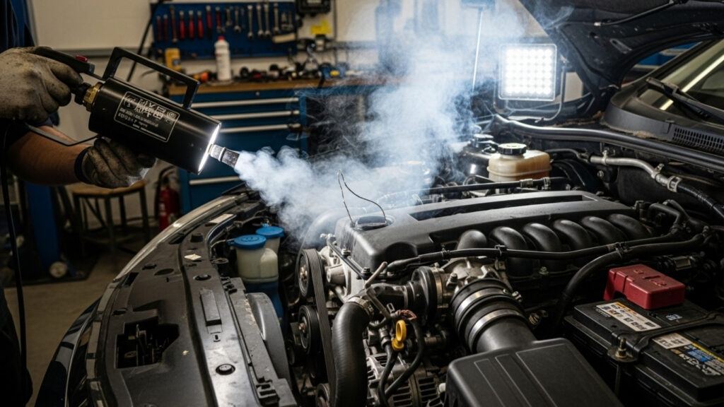 what does a vacuum leak sound like
