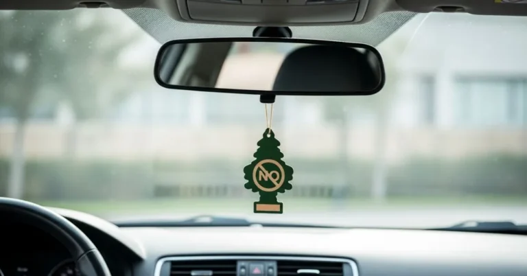 are you allowed to hang air freshener in car