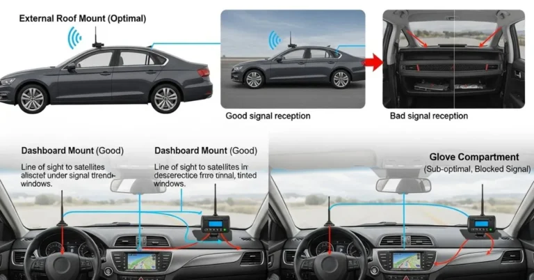 where to put gps antenna on new install